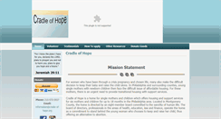 Desktop Screenshot of cradleofhope.net